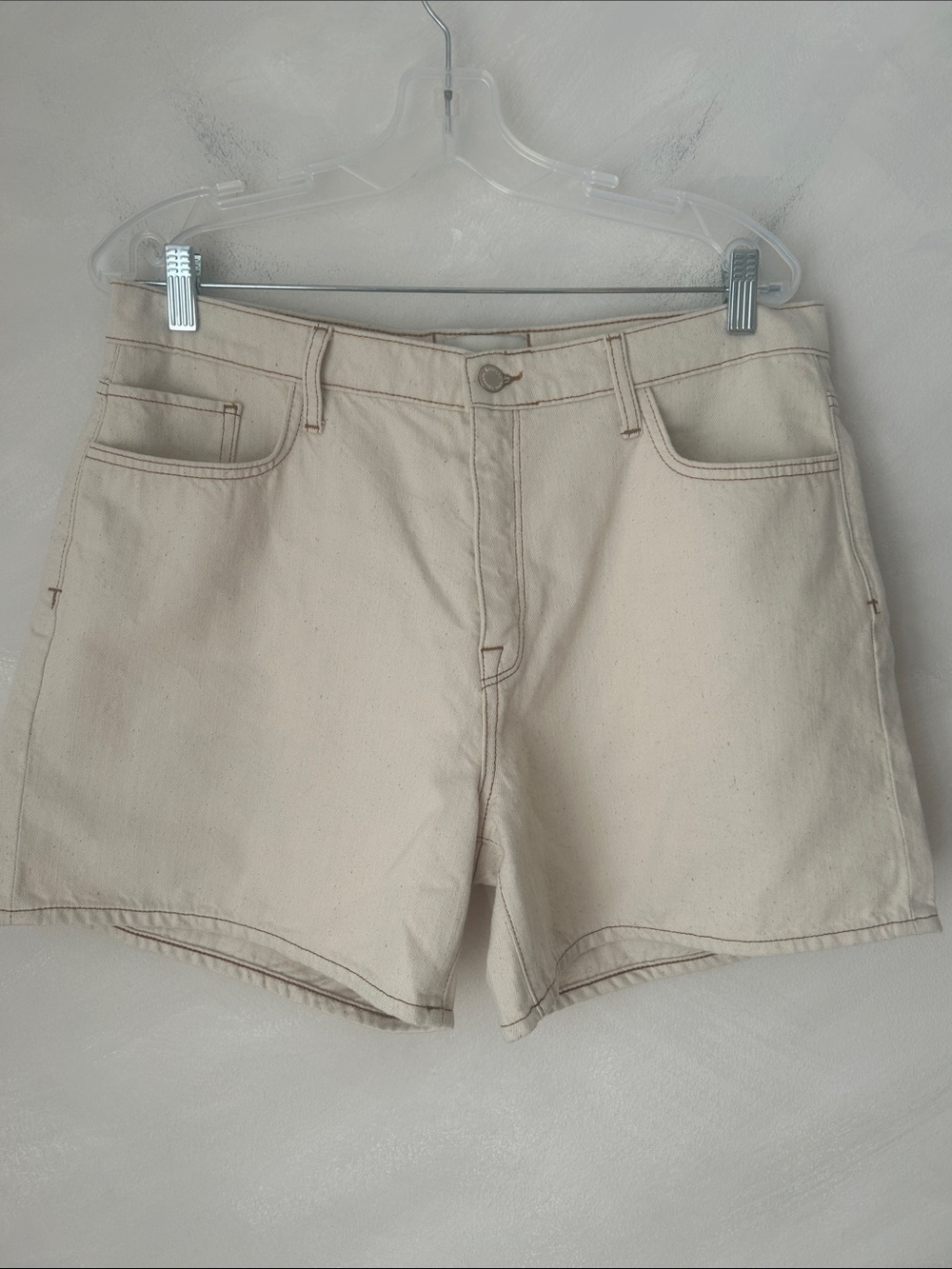 Triarchy Responsible Denim High rise baggy jean shorts - Off White Size 31